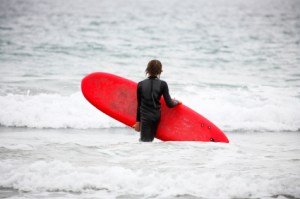 Surfing in California